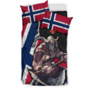 Ligerking Bedding Set -Norway Warrior Brush Style Bedding Set A35