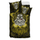 Ligerking Bedding Set -Viking Odin Gold Bedding Set A95