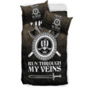 Ligerking Bedding Set - Viking Blood Run Through My Veins Bedding Set A7