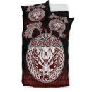 Ligerking Bedding Set - Ragnarok Fenrir,Valknut and Vegvisir Bedding Set A35