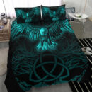 Ligerking Bedding Set - Raven Tree Cletic Turquoise Bedding Set A95