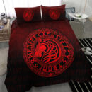 Ligerking Bedding Set - Viking Wolf - Red Version Bedding Set A7