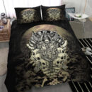 Ligerking Bedding Set - Viking Warrior Old and Skull Bedding Set A35