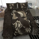Ligerking Bedding Set - Viking Raven Celtic Sun and Moon Bedding Set A35