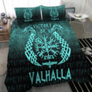 Ligerking Bedding Set - Victory or Valhalla - Cyan Version Bedding Set A7