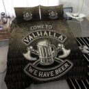 Ligerking Bedding Set -Come To Valhalla We Have Beer Funny Nordic Viking Norse Gift Bedding Set A7
