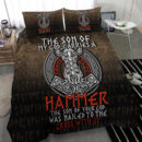 Ligerking Bedding Set -The Son Of My God Odin Viking Bedding Set A7