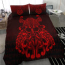 Ligerking Bedding Set - Vikings Odin Valhalla - Red Version Bedding Set A7