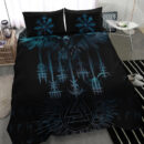Ligerking Bedding Set - Raven and Valknut Cyan Style Bedding Set A94