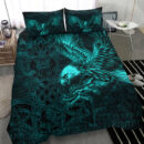Ligerking Bedding Set - Raven Mjolnir Turquoise Tree Cletic Bedding Set A95