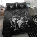 Ligerking Bedding Set - Fenrir Wolf Of Odin Norse Runes Thor Hammer Mjolnir Bedding Set A7