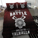 Ligerking Bedding Set - Die in Battle and Go To Valhalla Bedding Set A7
