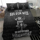 Ligerking Bedding Set - Geh mir aus dem Weg du unnotiger Sozialkontakt Bedding Set A7