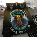 Ligerking Bedding Set - Its Better To Be A Wolf Of Odin Than A Lamb Of God Bedding Set A7