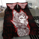 Ligerking Bedding Set -Viking Valkyrie Red Bedding Set A95