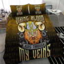 Ligerking Bedding Set - Viking Blood Runs Through My Veins Bedding Set A7
