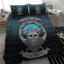 Ligerking Bedding Set - Glory or Valhalla Viking Skull Bedding Set A7