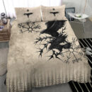 Ligerking Bedding Set - Raven and Vegvisir Vintage Style Bedding Set A94