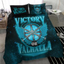 Ligerking Bedding Set - Victory Or Valhalla Cyan Style Bedding Set A7