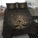 Ligerking Bedding Set - Tree of Life Yggdrasil with Triquetra Bedding Set A7