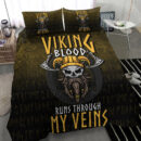 Ligerking Bedding Set - Viking Blood Run Through My Veins Bedding Set A7