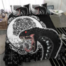 Ligerking Bedding Set - Jomngandr and Yggdrasil Black and White Bedding Set A35
