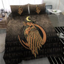 Ligerking Bedding Set - Raven Viking Warrior Valhalla Norse Bedding Set A7