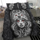 Ligerking Bedding Set - Valkyries And Bear Raven Turquoise Tree Cletic Bedding Set A95