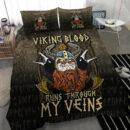 Ligerking Bedding Set -Viking Blood Runs Through My Veins Bedding Set A7