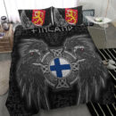 Ligerking Bedding Set - Finland Viking Raven Bedding Set A95