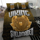 Ligerking Bedding Set - Viking ShieldMaiden Bedding Set A7