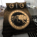 Ligerking Bedding Set - Wolf Of Odin - Gold Version Bedding Set A7