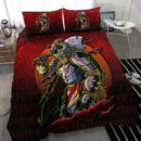 Ligerking Bedding Set - Samurai Viking Warrior Ronin Berserk Armor Axe Bedding Set A7