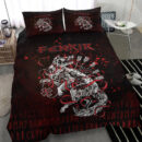 Ligerking Bedding Set - Fenrir and Arrow on Blood Background Bedding Set A35