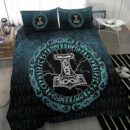 Ligerking Bedding Set - Mjolnir Hammer of Thor Runes Bedding Set A7