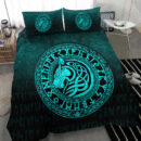 Ligerking Bedding Set - Viking Wolf - Cyan Version Bedding Set A7