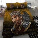 Ligerking Bedding Set - Viking Warrior Odin Valhalla Raven Bedding Set A7