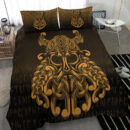 Ligerking Bedding Set - Vikings Odin Valhalla - Gold Version Bedding Set A7