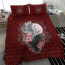 Ligerking Bedding Set - Raven Black and White Red Yggdrasil HS Bedding Set A35