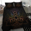 Ligerking Bedding Set - Colorful Tree of Life With Triquetra Bedding Set A7