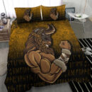 Ligerking Bedding Set - Viking Warrior Muscles Power Bedding Set A7