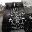 Ligerking Bedding Set - Fear Is A Reaction Courage Is A Decision Bedding Set A7