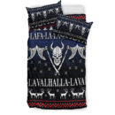 Ligerking Bedding Set - Ugly Christmas Viking Fa La La La La Valhalla La Bedding Set A7