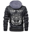 (Custom) Ligerking - Big Angry Red Dragon Leather Jacket A35