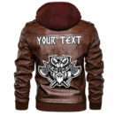 (Custom) Ligerking - Birds Raven Huginn And Muninn Celtic Tree Leather Jacket A35