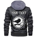 (Custom) Ligerking - Black And White Skull Using Helmet Leather Jacket A35