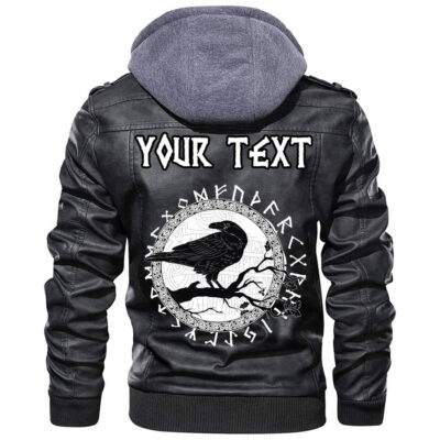 (Custom) Ligerking - Black And White Skull Using Helmet Leather Jacket A35