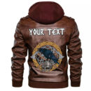 (Custom) Ligerking - Black Crow Sitting On Branch Of An Oak Tree Leather Jacket A35