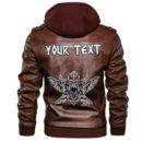 (Custom) Ligerking - Black Raven Sky Rune Leather Jacket A35