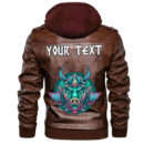 (Custom) Ligerking - Black Raven Leather Jacket A35
